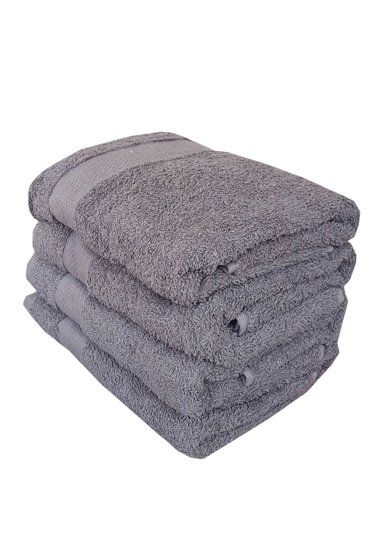 4 lü El Yüz Havlu Seti 100 Pamuklu 50X90 Cm Simple |Havlu Takımı resmi