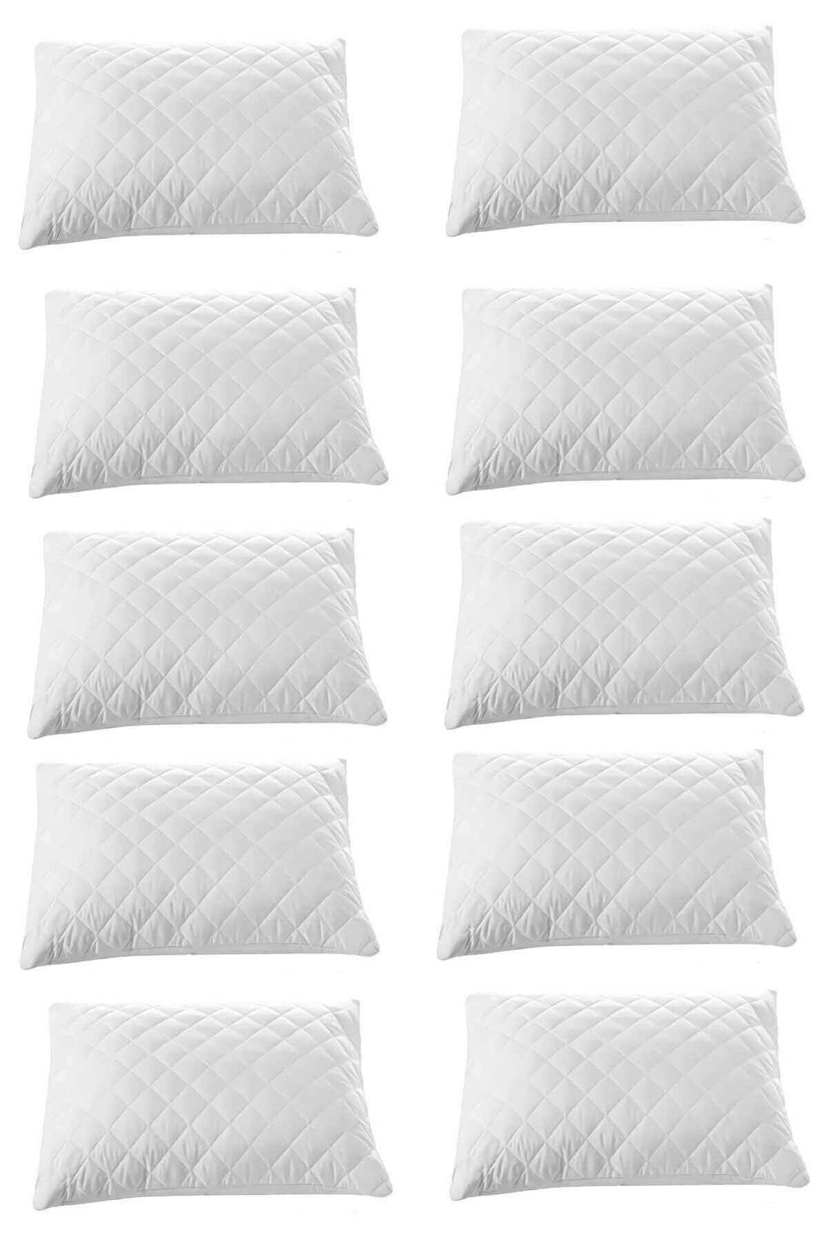 10 lu Kapitoneli Yastık Koruyucu 100 Pamuk 50X70 resmi